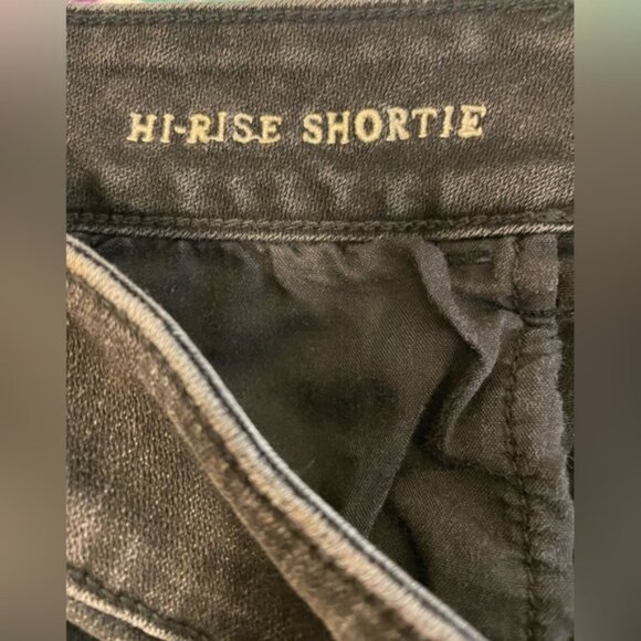 American Eagle Hi-Rise "shortie" black lace shorts size 14 - Picture 2 of 7